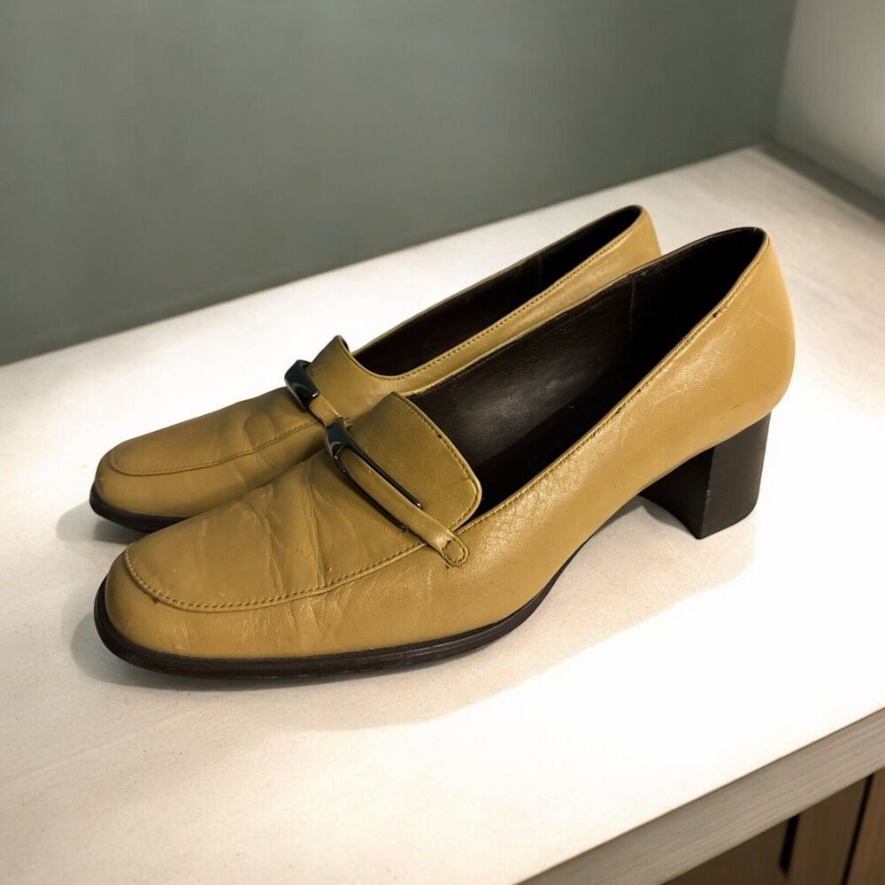 Vintage 90’s Y2K Liz Claiborne‎ Tan Women’s Shoes Size 8M Chunky Heel